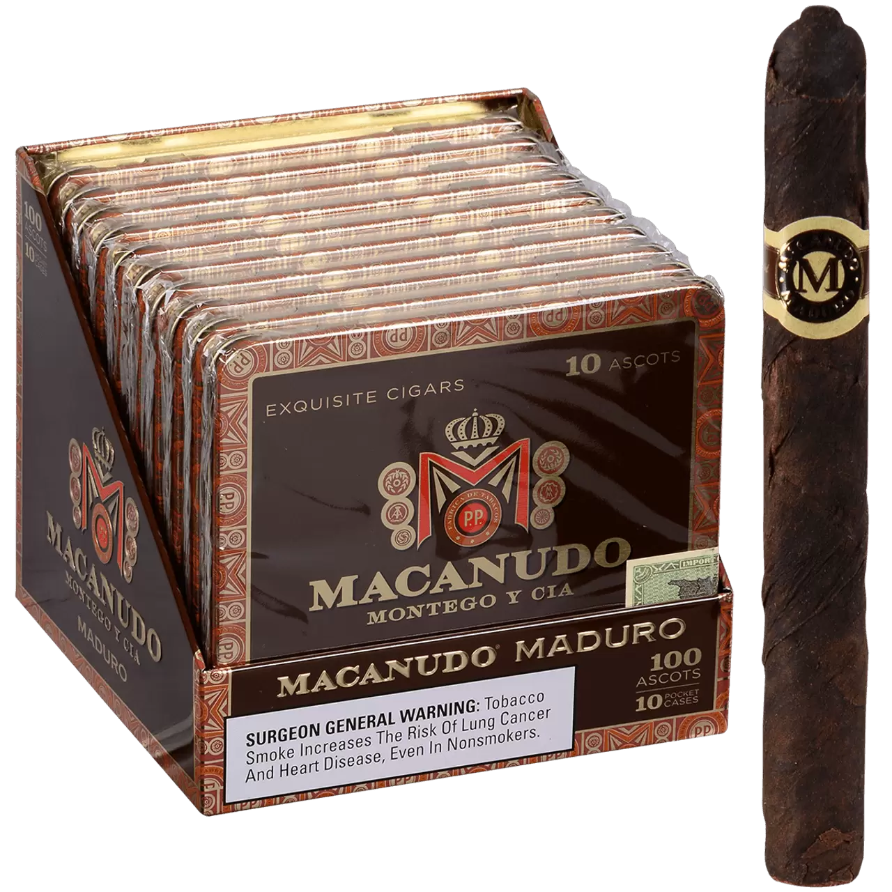 Macanudo Maduro Ascots Tins